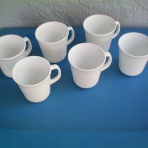 Vintage Lot of 6 Corning  Made In USA, Milk Glass